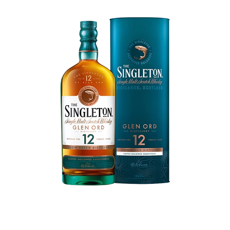 苏格登12年单一麦芽威士忌带盒纯麦格兰欧德苏格兰700ml进口洋酒
