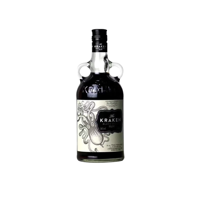 原瓶进口英国Kraken北海巨妖加香黑朗姆酒挪威海怪鸡尾酒调酒基酒