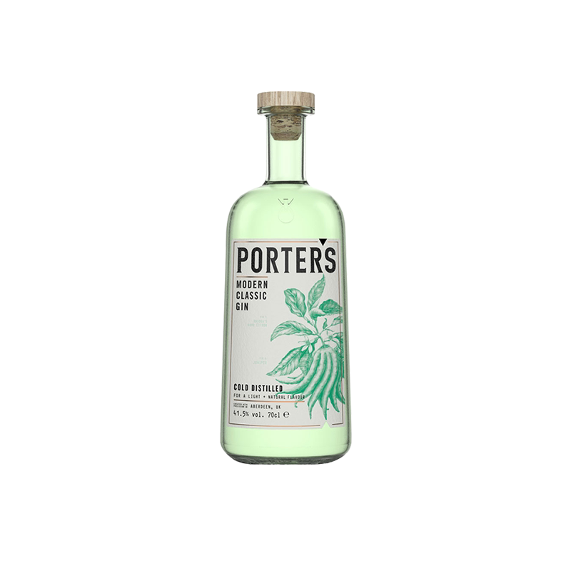 原瓶进口PORTER'S波特金酒现代经典 700mL 英国现代经典杜松子酒