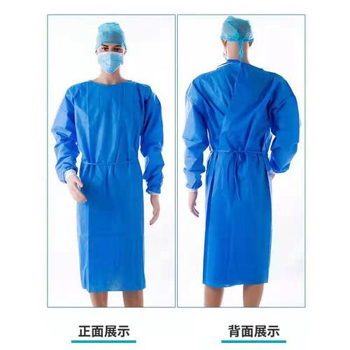 一次性PP材质防护服喷漆隔离服畜牧养殖猪场SMS无纺布隔离衣防水