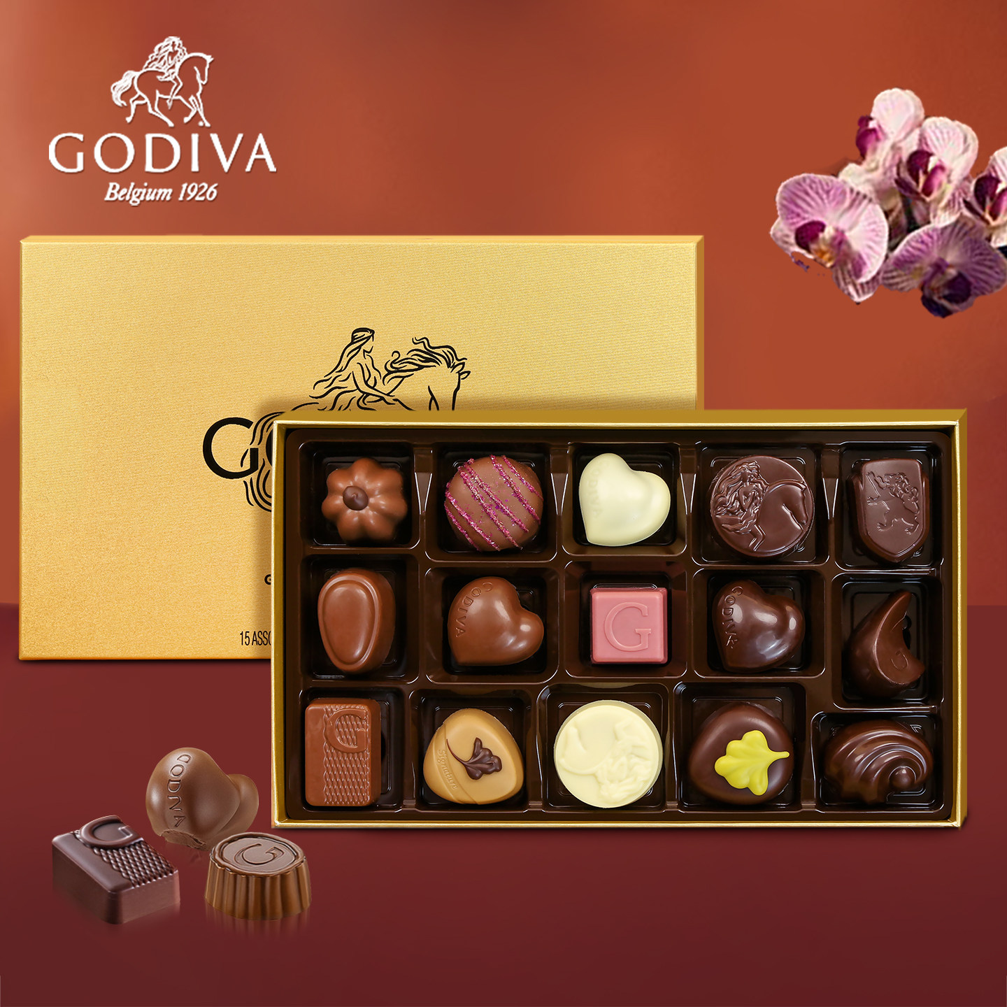 Godiva歌帝梵巧克力礼盒比利时进口生日礼物送女友老婆高档伴手礼