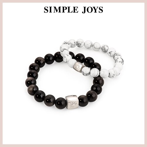 SIMPLEJOYS日落黑白情侣手串
