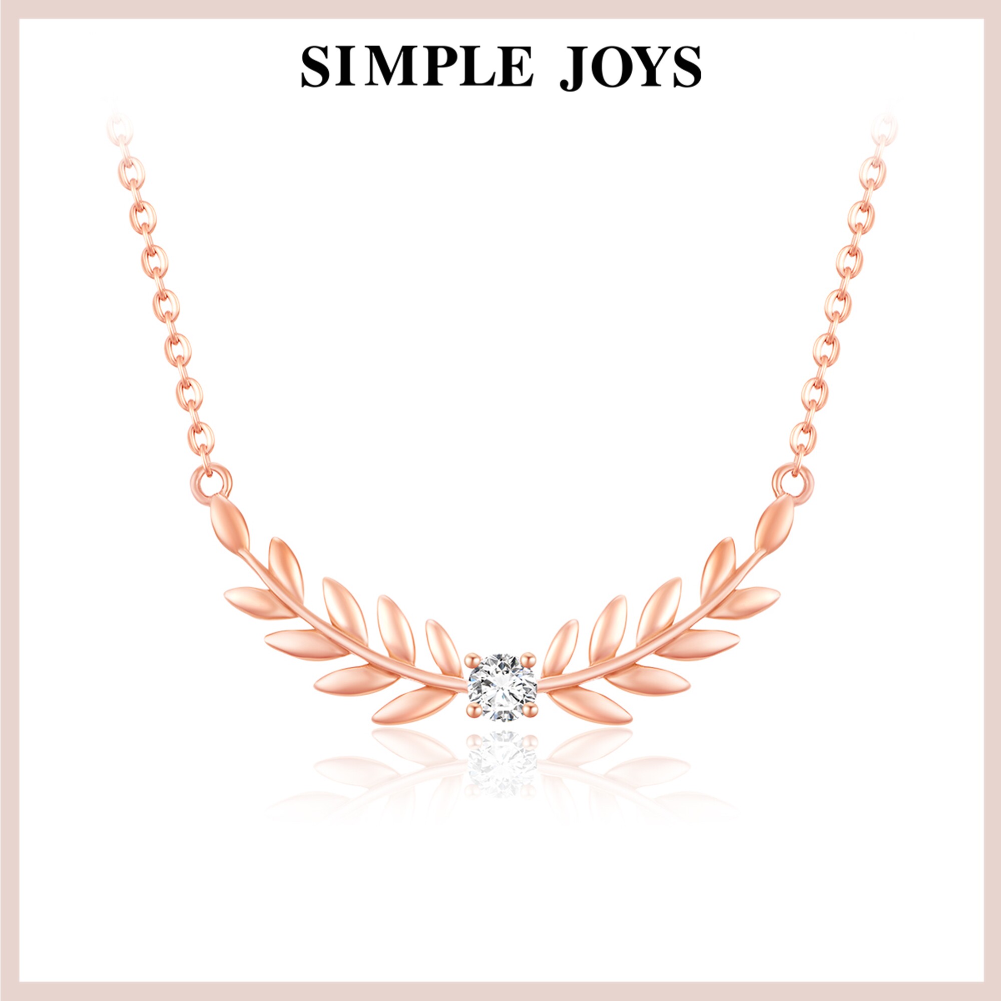 SIMPLEJOYS麦穗微笑项链女s925银
