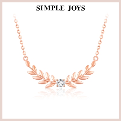 SIMPLEJOYS麦穗微笑项链女s925银