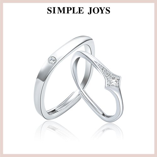 【预售】情人节礼物 SIMPLEJOYS流星对戒s925银星星简约情侣戒