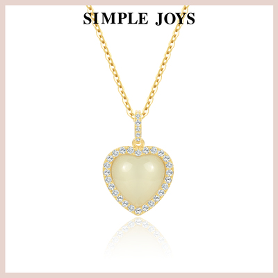 SIMPLEJOYS和田玉s925纯银项链