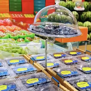 果盘点心架托盘架子展示架下午茶水果盘糕点试吃展示盘盖子点心盘