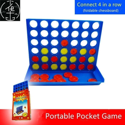 S/M/L Pocket Game Connect 4 in a row Bingo Board Game for ki