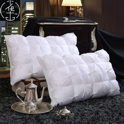 白鹅绒全棉羽绒枕 95% Goose Down Pillow Soft Feather Pillows