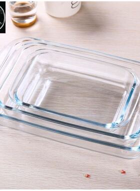 tempered glass dish microwave oven pan risotto dish rectan