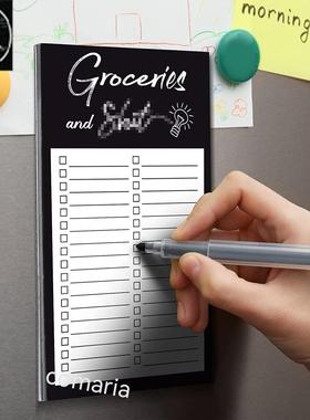 50Pages Magnetic Back Grocery List Planner Notepads Fridge