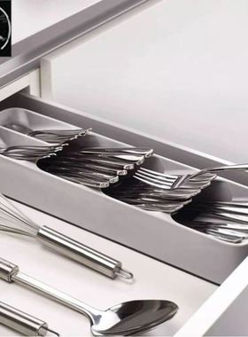 Kitchen Cutlery Drawer Organizer Drying Cutlery Tray Spoon D