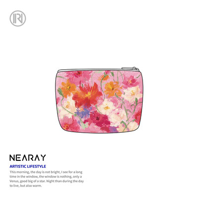 尼睿文艺休闲印花零钱包