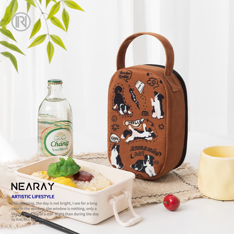 尼睿可爱小狗日常通勤早餐保温袋