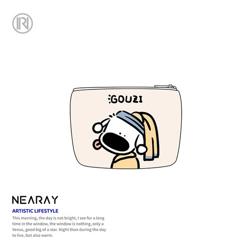 尼睿零钱包印花小巧休闲