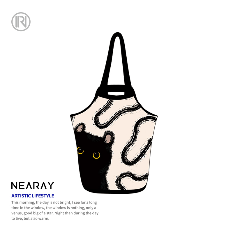 尼睿时尚百搭小煤球手拎包