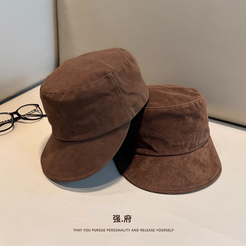 中古风美拉德平顶帽女春秋大头围时尚显白贝雷帽显脸小鸭舌马术帽