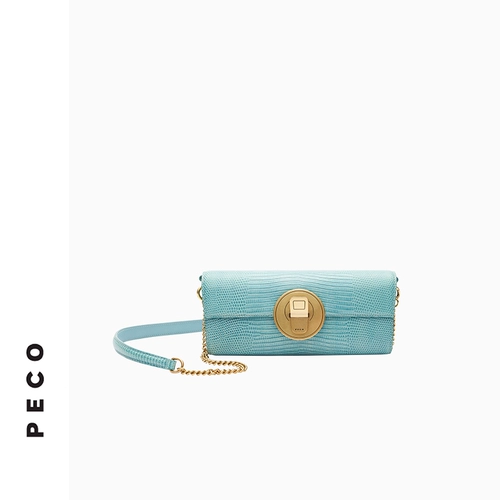 PECO, цепь, сумка через плечо, черная сумка на одно плечо, из натуральной кожи, премиум класс