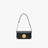 PECO Черная ретро сумка через плечо на одно плечо, изысканный стиль