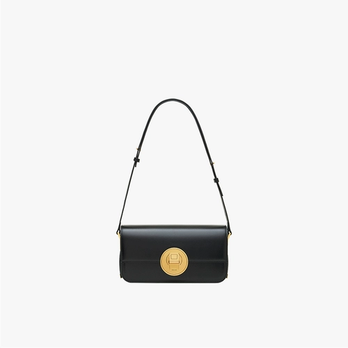 PECO Черная ретро сумка через плечо на одно плечо, изысканный стиль