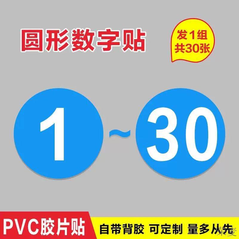 PVC胶片贴数字号码牌数字机台编号牌标识牌数字贴编号牌厂家楼层牌房门酒店序号牌机器编号标牌仓库餐厅