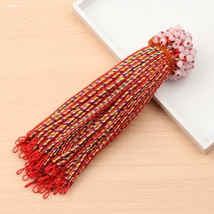 端午节五彩绳手工DIY粽子老虎小福袋小玉锁儿童手绳手链脚链