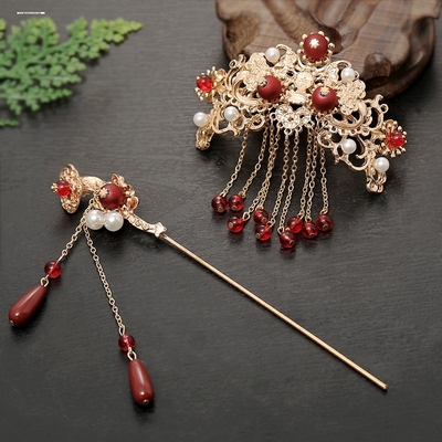 汉服古风古装头饰银色金色武侠发冠男女情侣束发英气发髻头冠