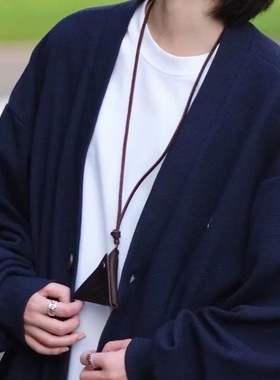 日韩ins风三角零钱包百搭极简挂脖眼镜包博主网红凹造型挂件