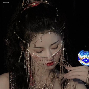 古装汉服异域风情茉莉公主沙丽头纱网红旅游度假拍照百搭同款头饰