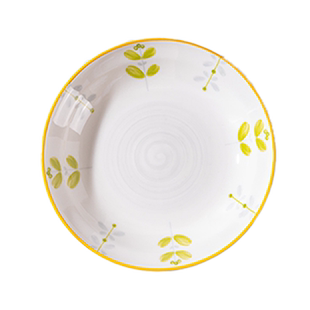 盘子菜盘家用2026新款釉下彩小清新陶瓷深盘高级感餐具菜碟子餐盘