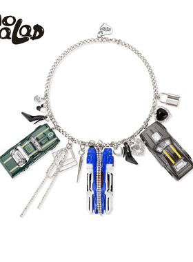 官方emo salad 不规则汽车手工项链 原创设计 green/blue/brown