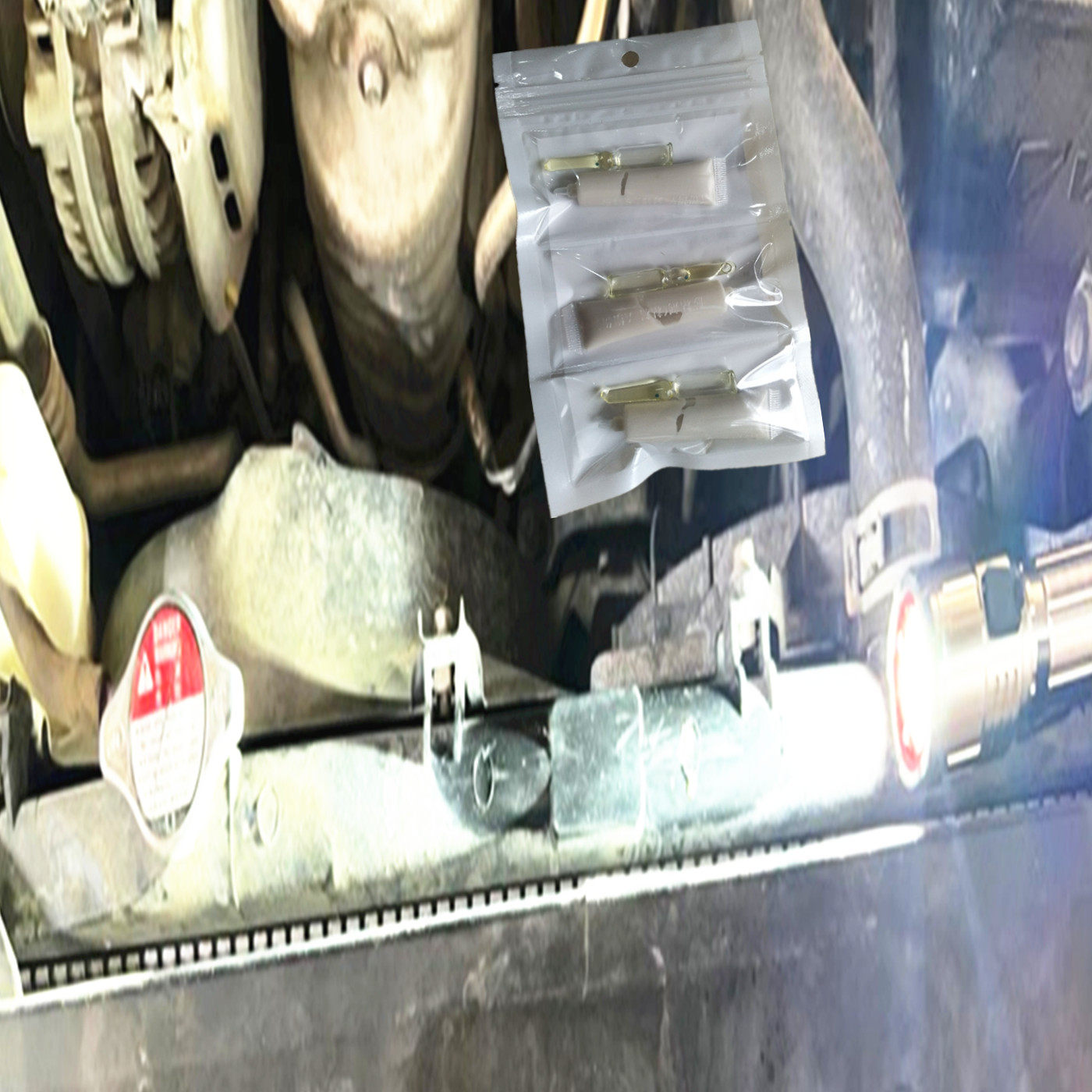 汽车水箱漏水修复胶耐高温冷却液堵漏金属塑料散热器水管接头补漏