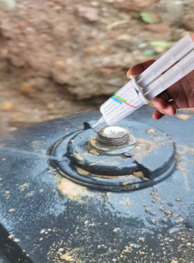 自来水厂专用胶水黑色地埋管破裂漏水堵漏神器承压25公斤PE供水管