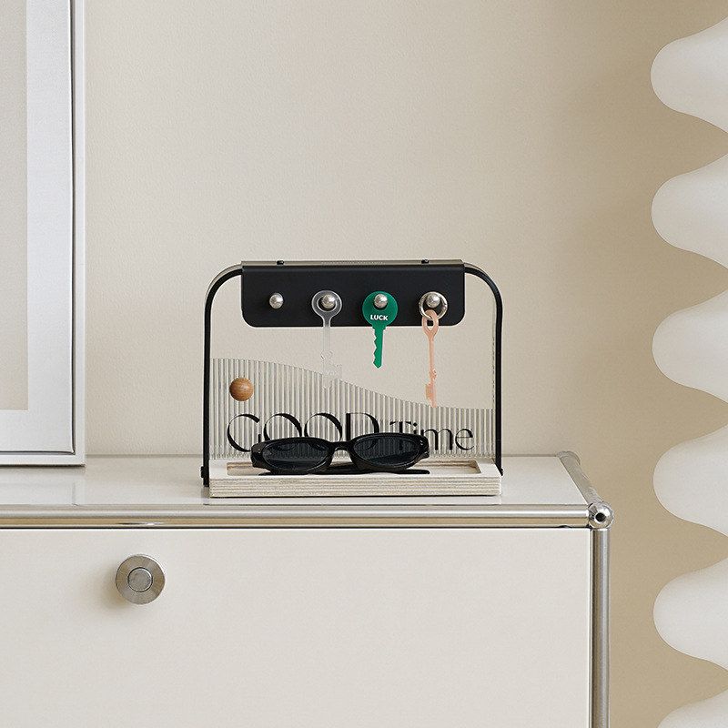 WOZOOM屋准入户玄关钥匙收纳摆件客厅酒柜托盘装饰品高级感置物架