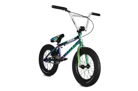 Wildcat Mini Bmx C款pro款炫彩绿迷你小轮车儿童bmx整车高配