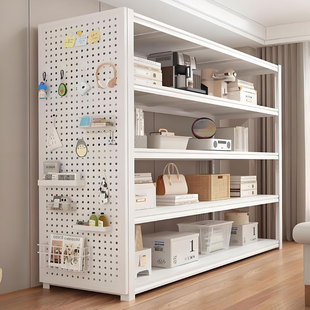 洞洞板置物架家用落地货架多层阳台储物间收纳层架商用超市展示架