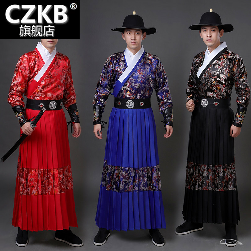 明朝制男女同款伴郎飞鱼服霸气龙