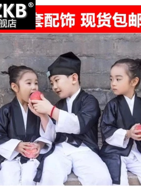 从前这里有座山演出服道士服国学服古装弟子规小书童道姑表演服装