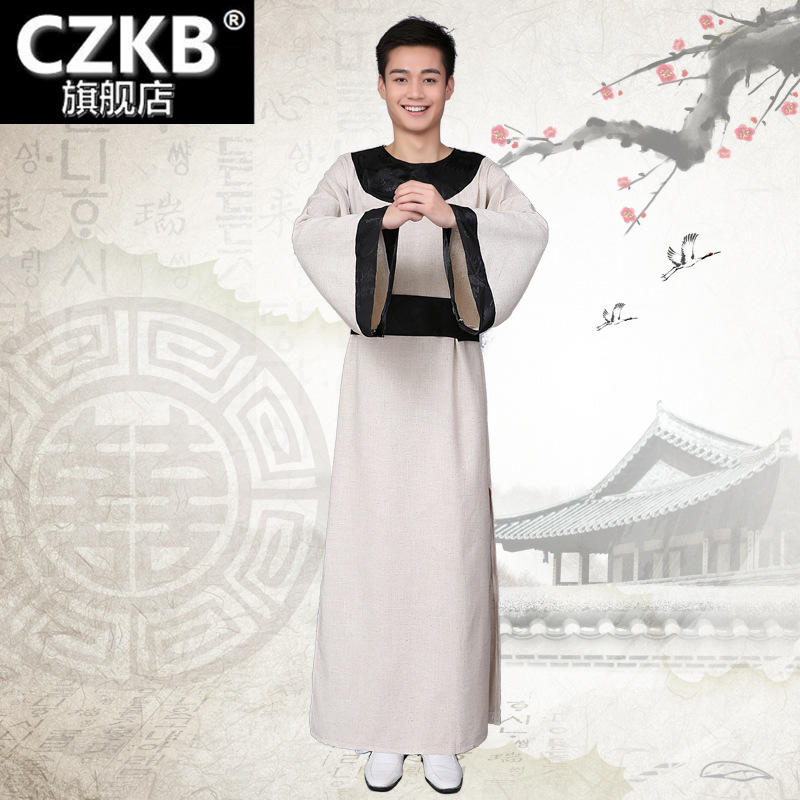 圆领袍唐代古装汉服男李白杜甫诗