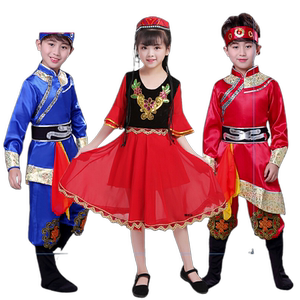 六一儿童节少数民族乌孜别克族演出服装男女童合唱舞蹈服装表演服