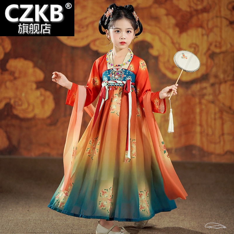 汉服女童花想容2026新款儿童古风