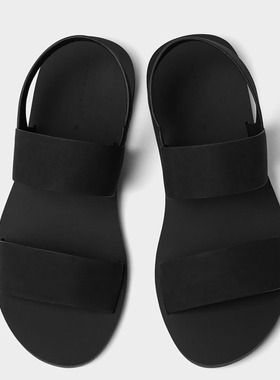 ZARZ CXY男士凉鞋 黑色双带超轻舒适简约凉拖户外休闲沙滩凉鞋男