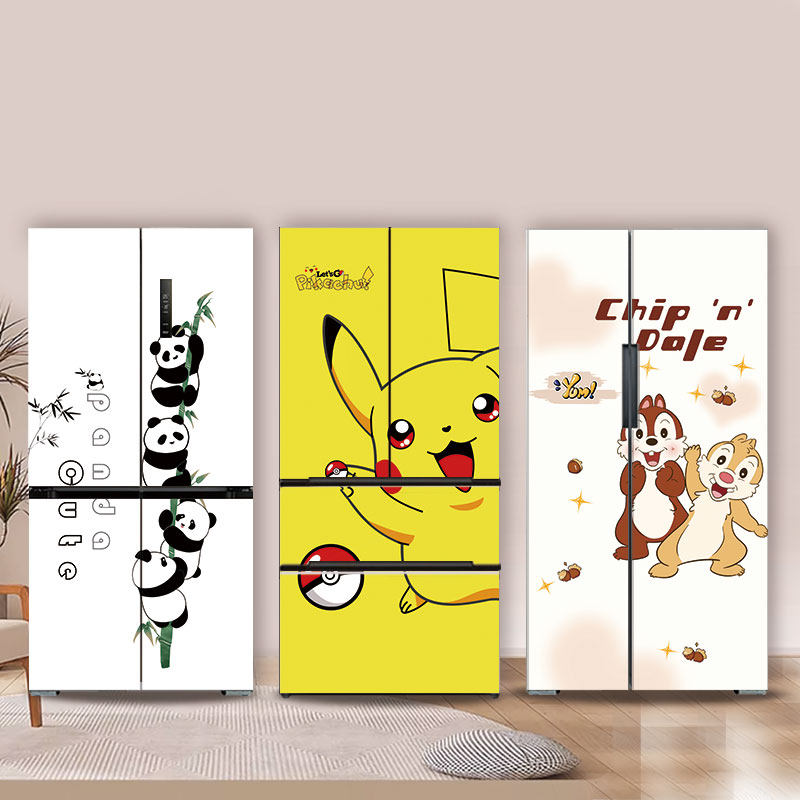 冰箱贴纸翻新画贴单开门冰箱双开门创意自粘贴画可爱装饰冰箱贴饰