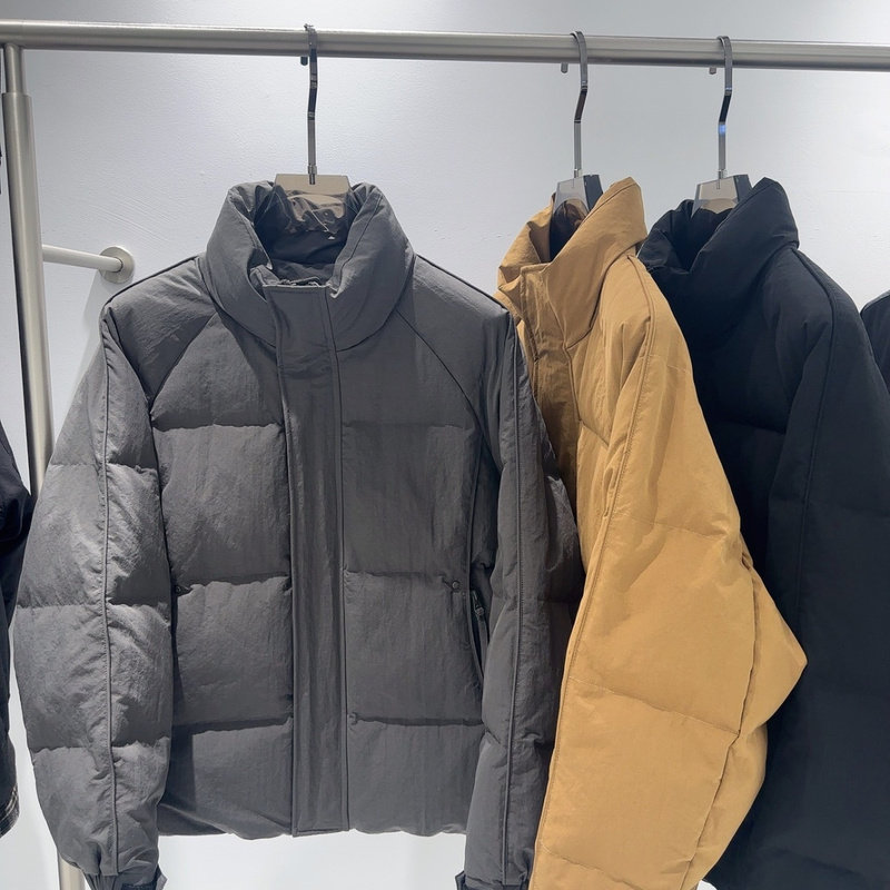 2026冬季新款男士立领羽绒服百搭加厚保暖白鸭绒面包服抗寒外套