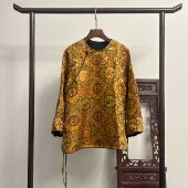 早秋宋锦上衣X70160 新中式 花锦