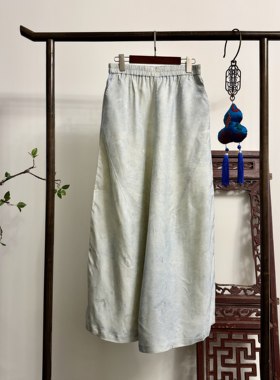 【清风】新中式夏季阔腿裤K60052