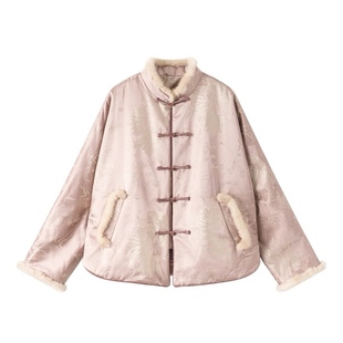 【雪未央】新中式秋冬款加厚保暖通勤桑蚕丝棉服