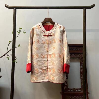 老宋锦桑蚕丝新中式外套