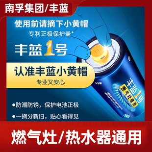 南孚丰蓝1号电池煤气灶专用大一号 燃气炉热水器天然气D型碳性R20