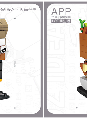 Mini loz 火箭浣熊Rocket Racoon树人格鲁特Groot 银河护卫队积木